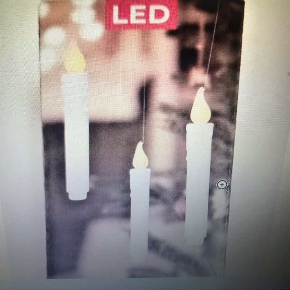 Hanging Candles Ornaments Decorative 3 Count Battery Operated Indoor UNIQUE LED